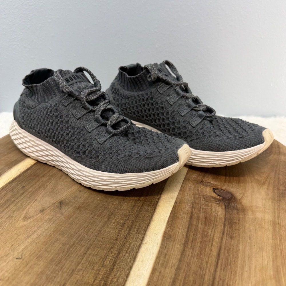 NOBULL Allday Knit Shoes Women's 8.5 Men 7 Gray Gum Lightweight Training Sneaker - Picture 4 of 12